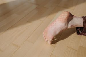 Close up of stable footing on the floor