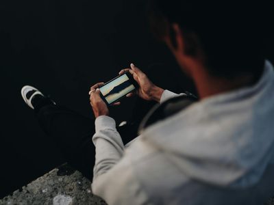 Man taking a break from screen